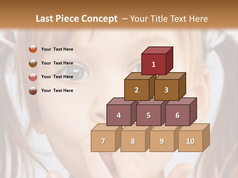Lovely Little Girl PowerPoint Template