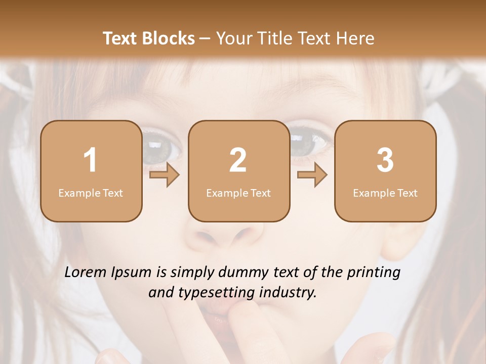 Lovely Little Girl PowerPoint Template