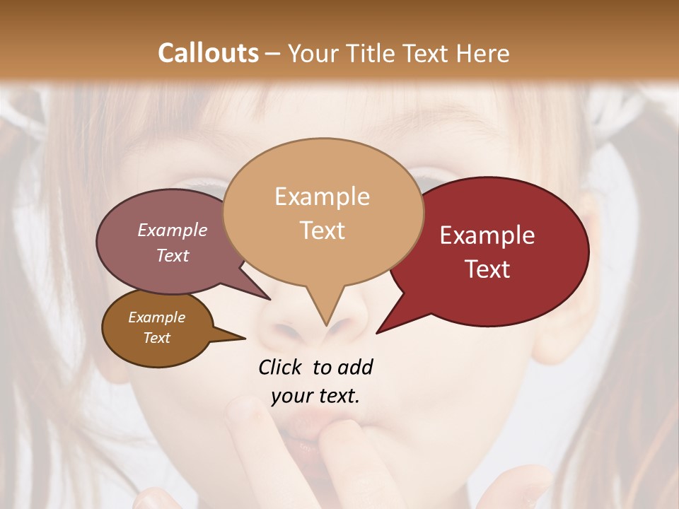 Lovely Little Girl PowerPoint Template