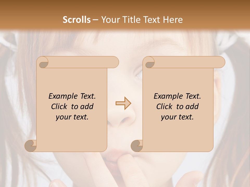 Lovely Little Girl PowerPoint Template