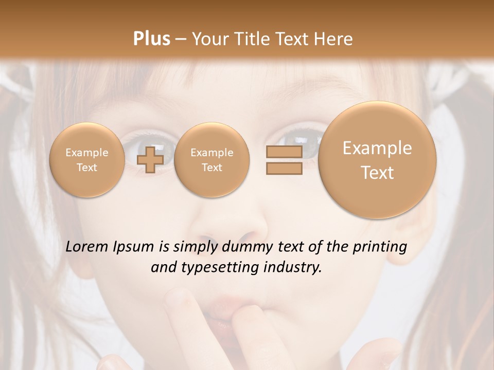 Lovely Little Girl PowerPoint Template
