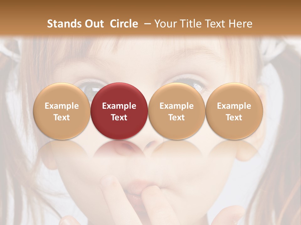 Lovely Little Girl PowerPoint Template