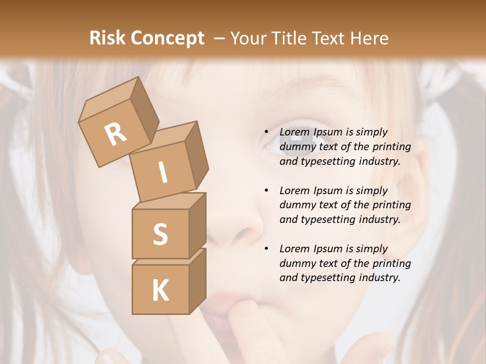 Lovely Little Girl PowerPoint Template