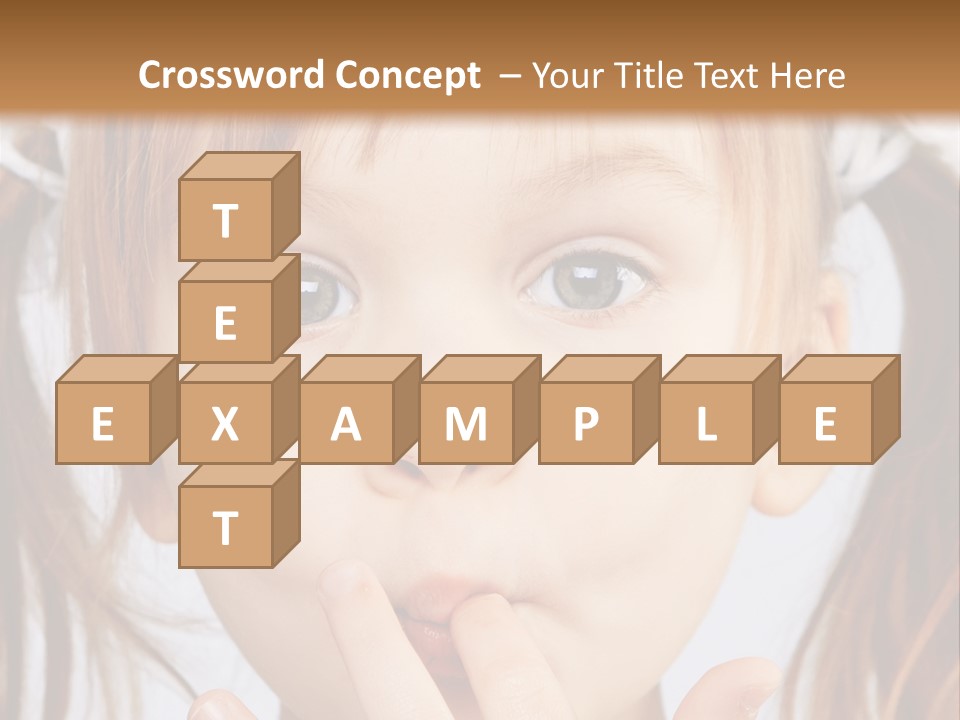 Lovely Little Girl PowerPoint Template