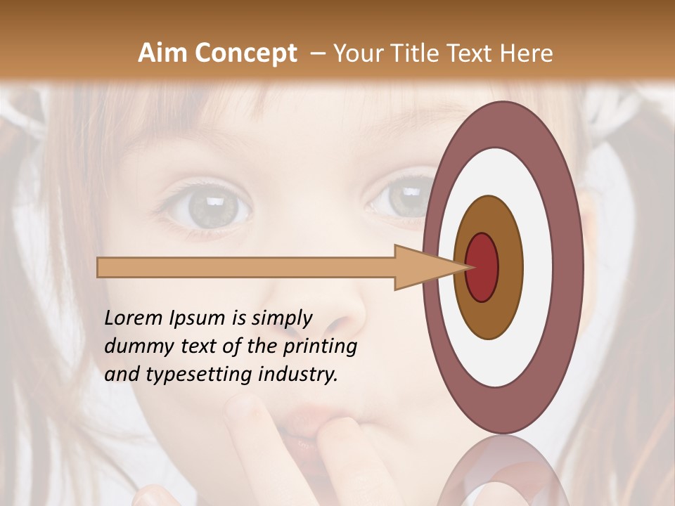 Lovely Little Girl PowerPoint Template