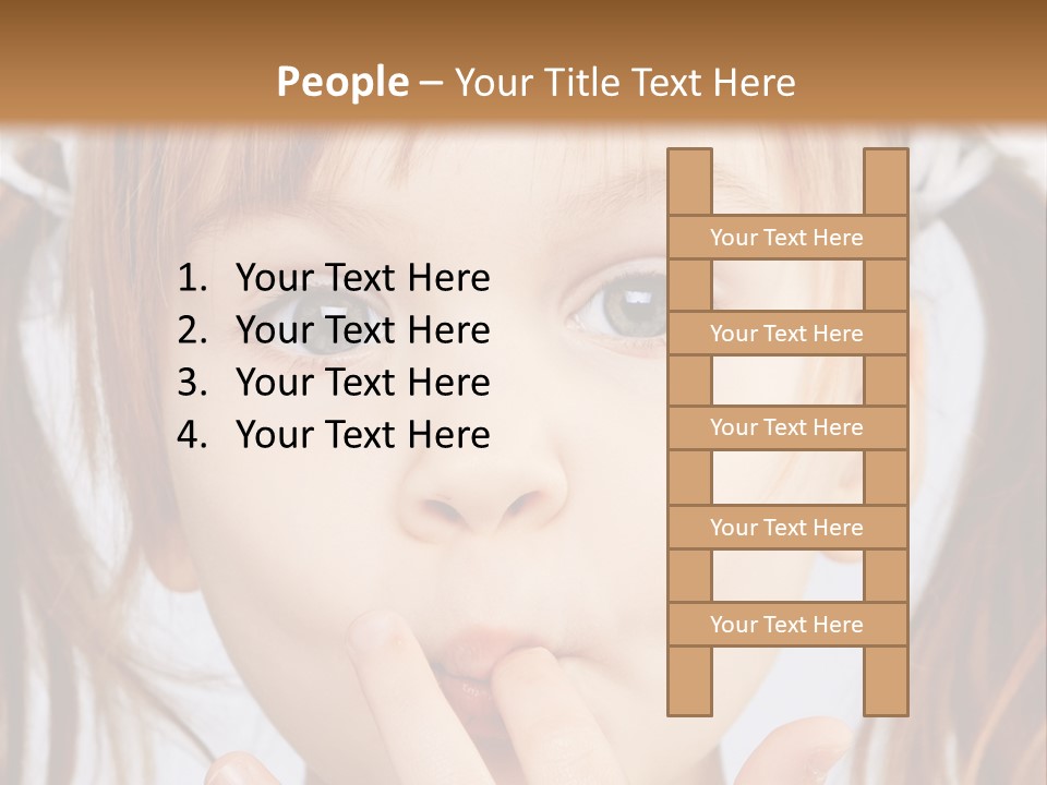 Lovely Little Girl PowerPoint Template