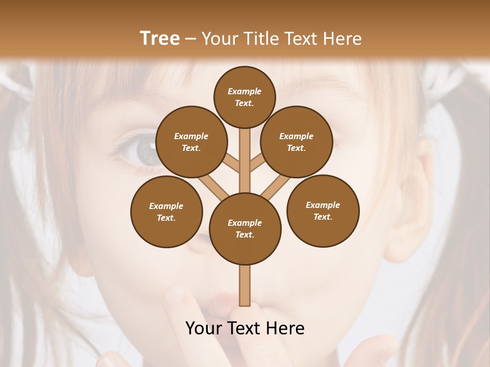 Lovely Little Girl PowerPoint Template