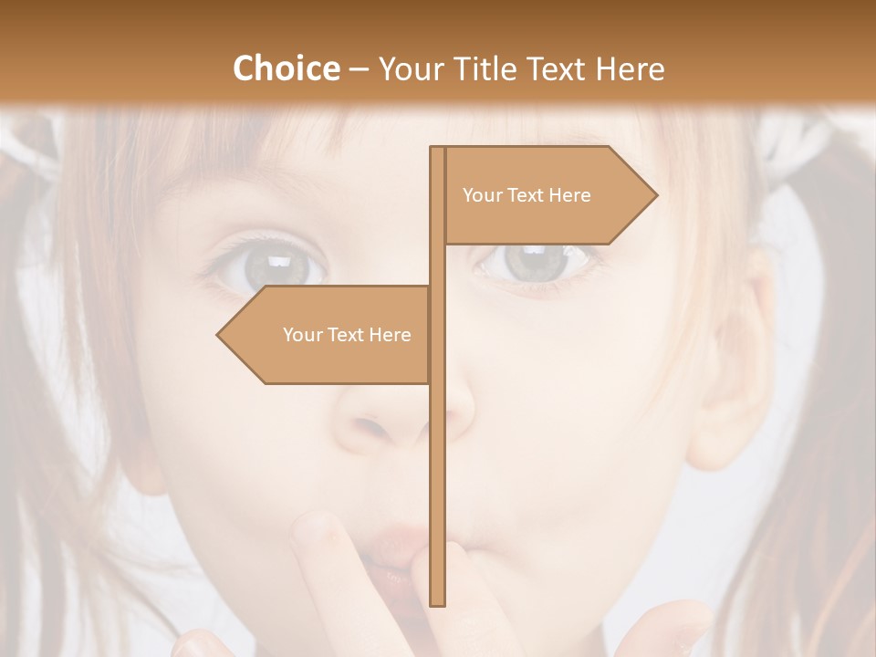 Lovely Little Girl PowerPoint Template