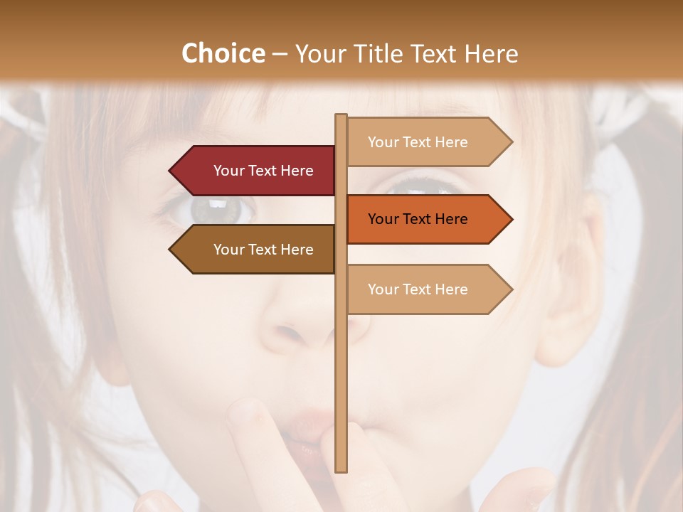 Lovely Little Girl PowerPoint Template