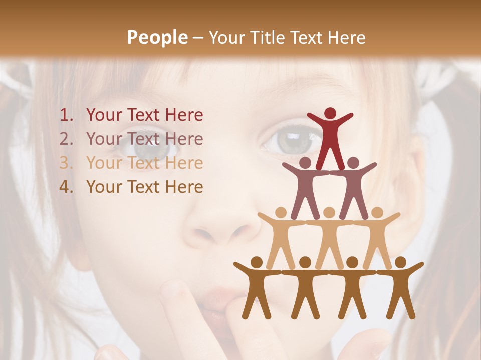 Lovely Little Girl PowerPoint Template