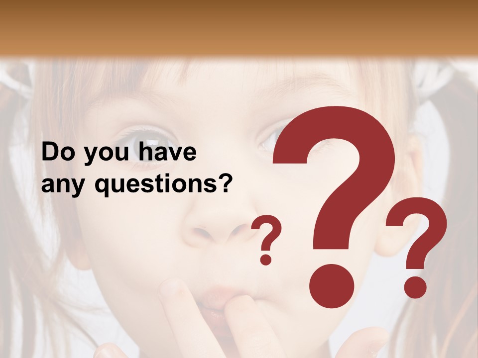 Lovely Little Girl PowerPoint Template