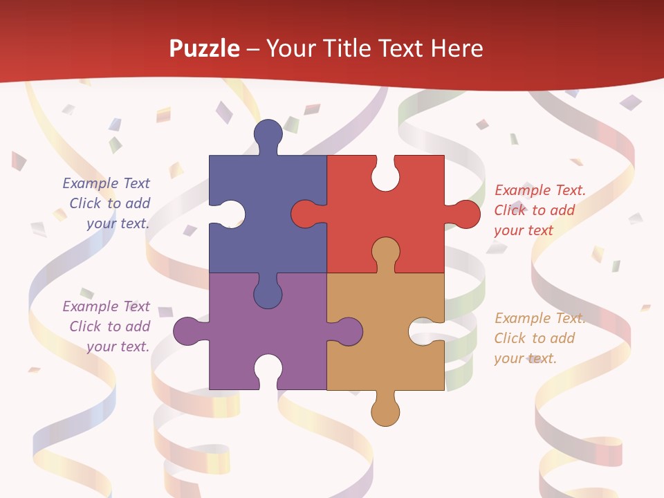 Party Streamers PowerPoint Template