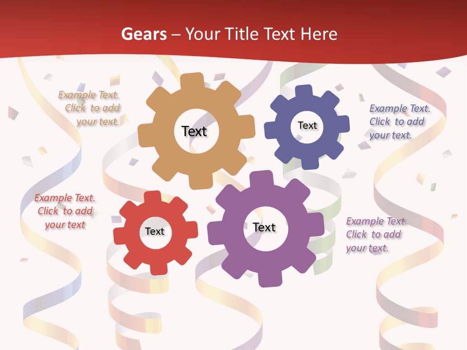 Party Streamers PowerPoint Template