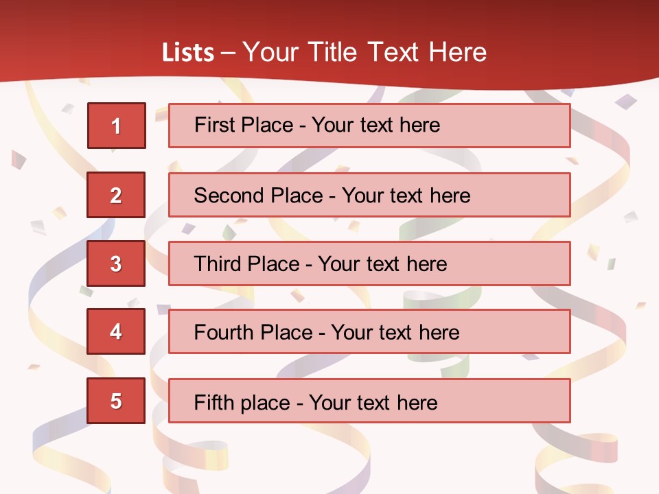 Party Streamers PowerPoint Template