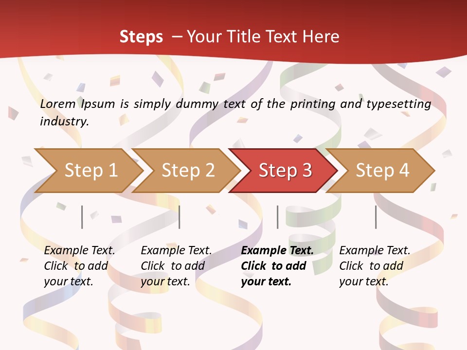Party Streamers PowerPoint Template