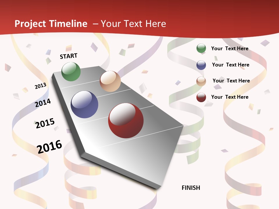 Party Streamers PowerPoint Template