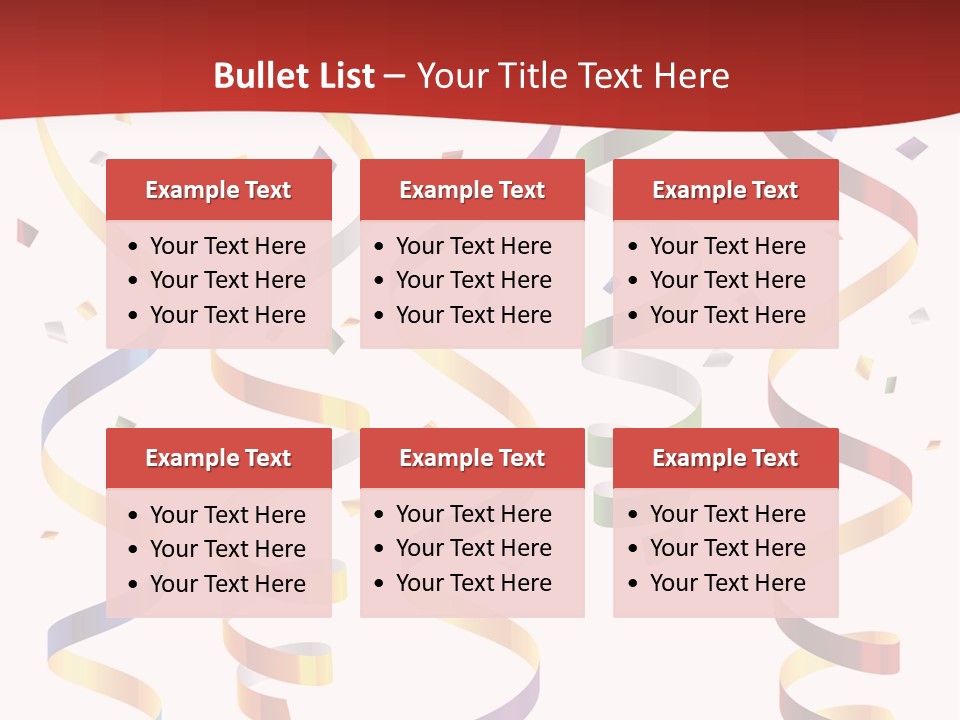 Party Streamers PowerPoint Template