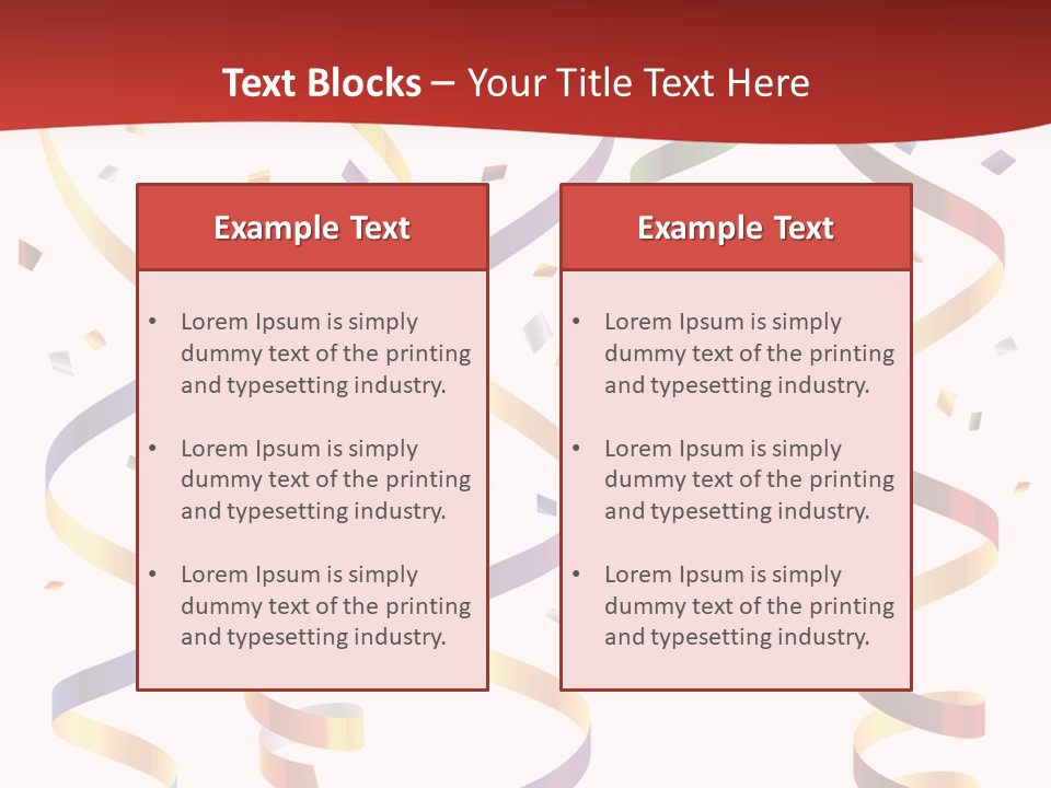 Party Streamers PowerPoint Template