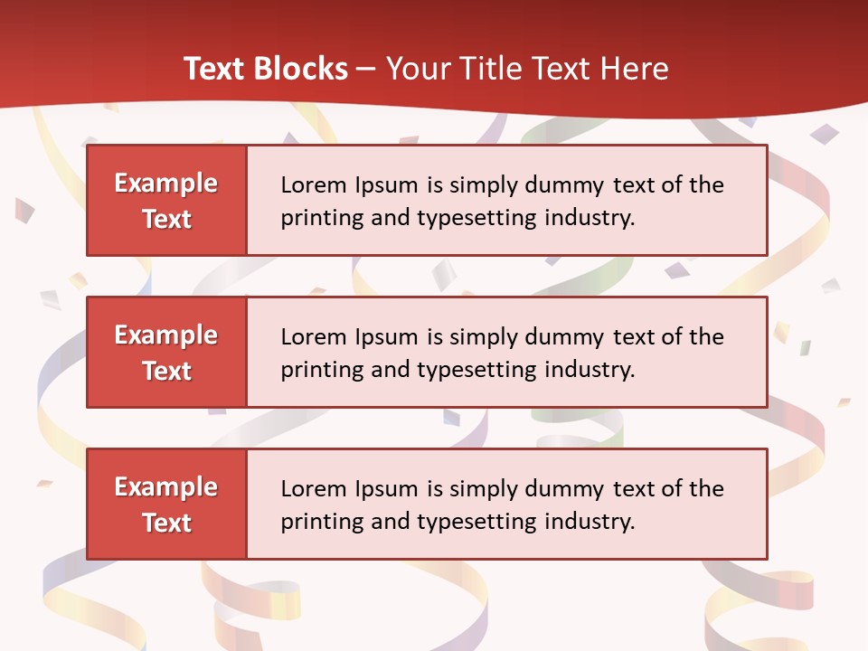 Party Streamers PowerPoint Template