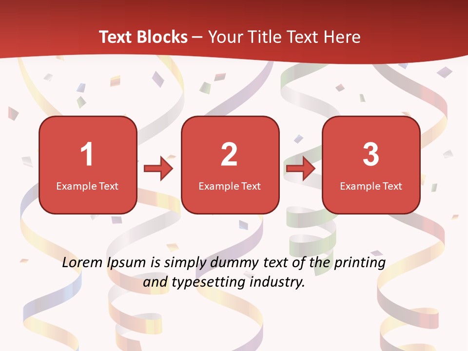 Party Streamers PowerPoint Template