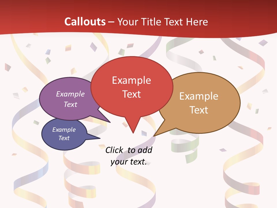 Party Streamers PowerPoint Template