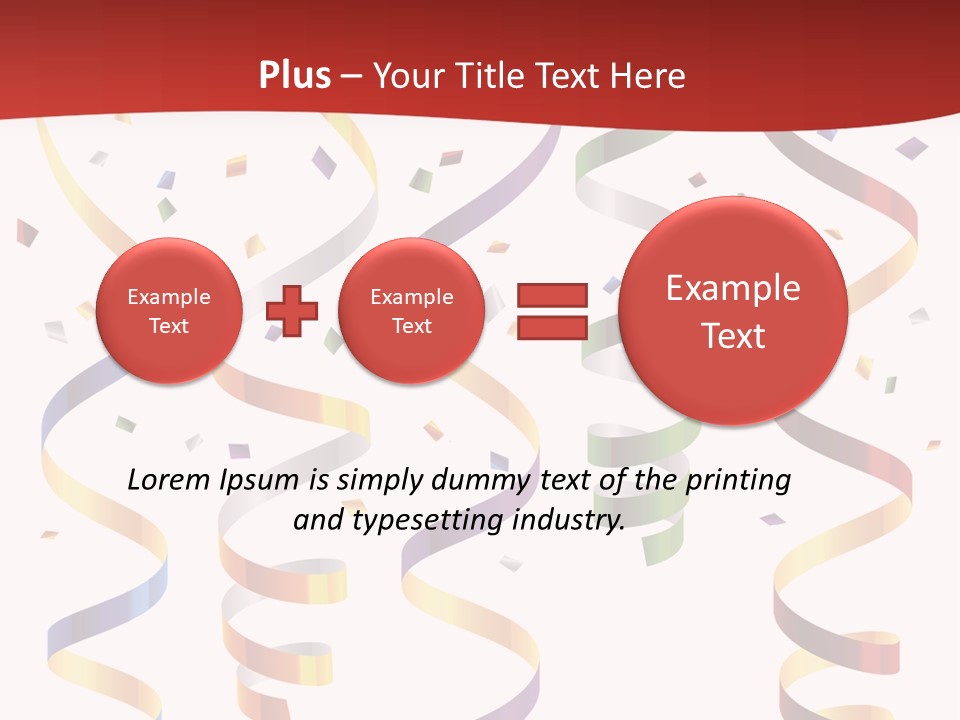 Party Streamers PowerPoint Template