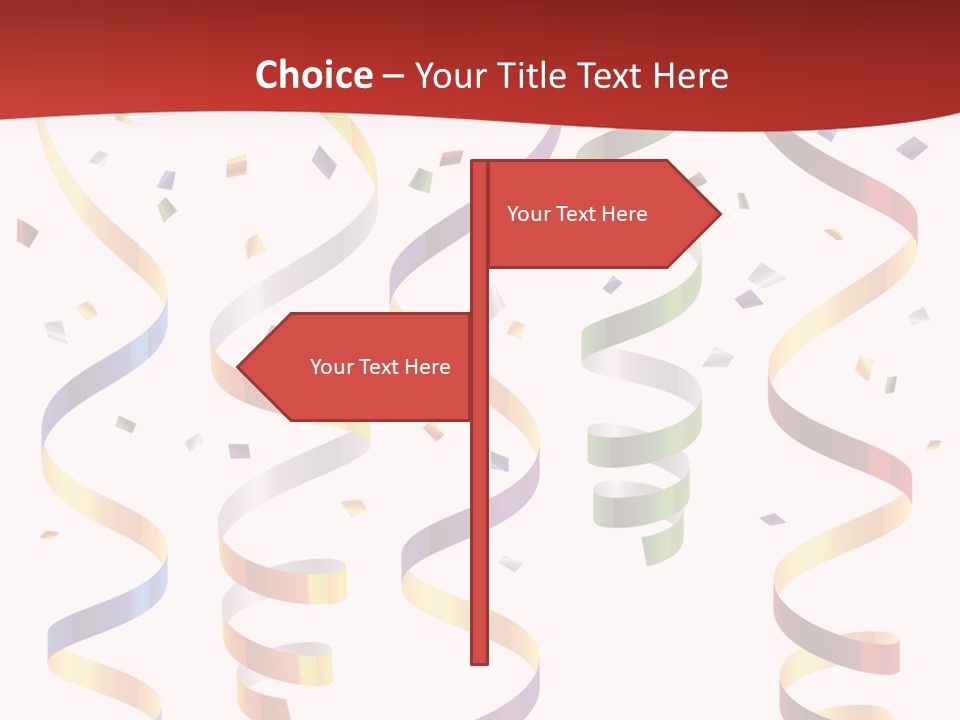 Party Streamers PowerPoint Template