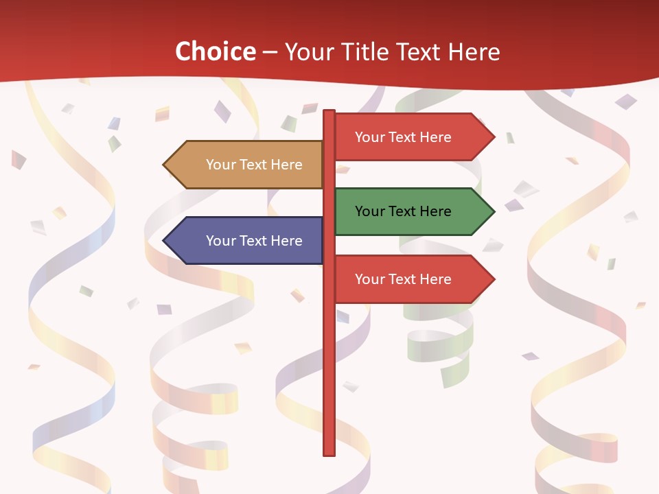 Party Streamers PowerPoint Template