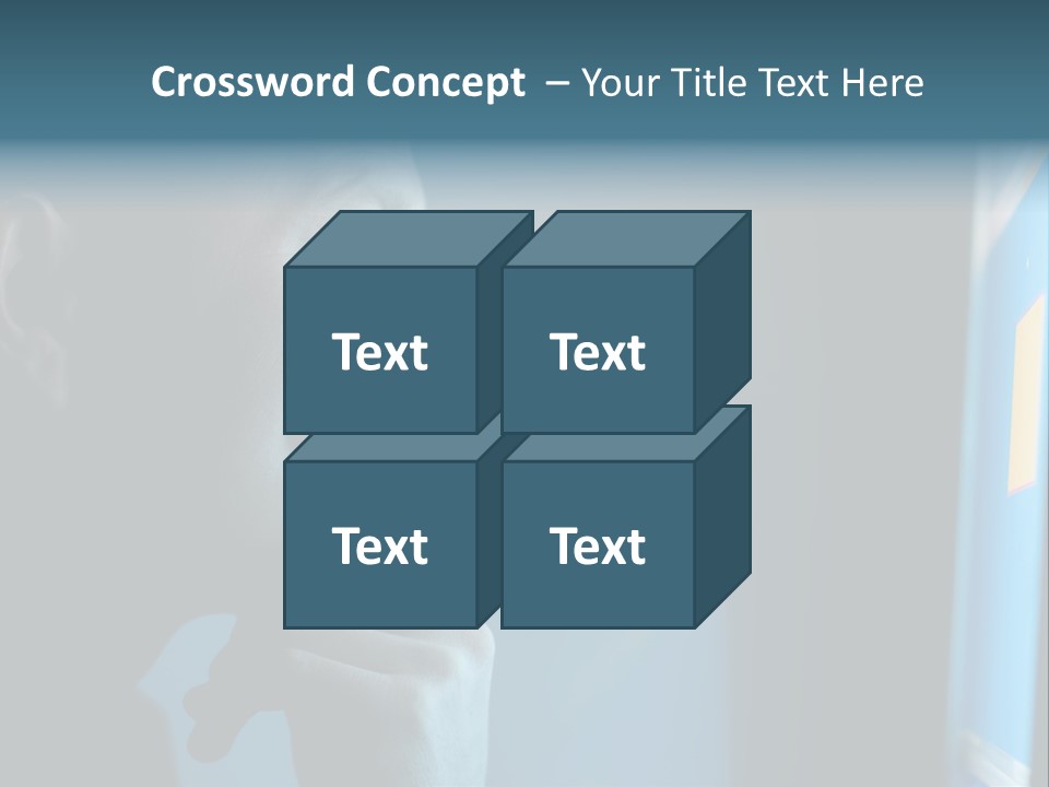 Man Working At Night PowerPoint Template