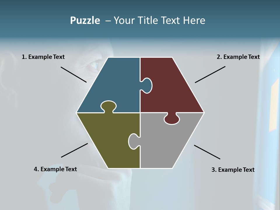 Man Working At Night PowerPoint Template