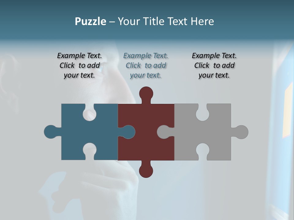 Man Working At Night PowerPoint Template