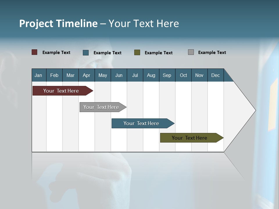 Man Working At Night PowerPoint Template