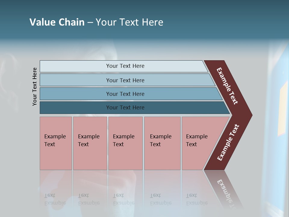 Man Working At Night PowerPoint Template