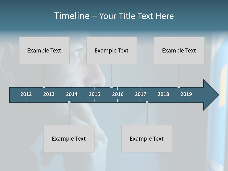 Man Working At Night PowerPoint Template