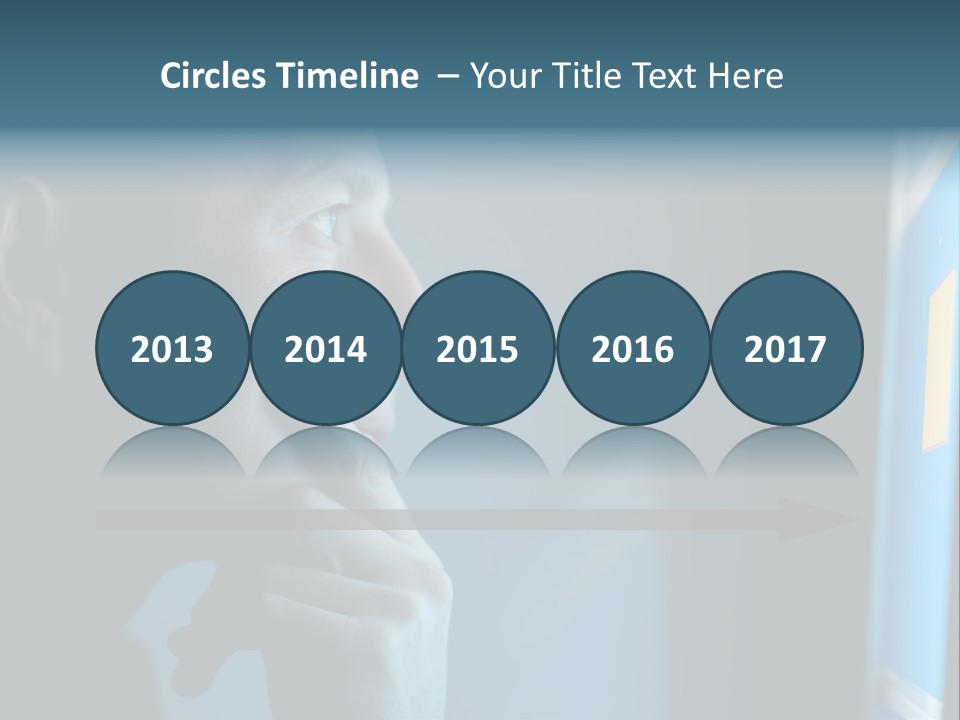 Man Working At Night PowerPoint Template