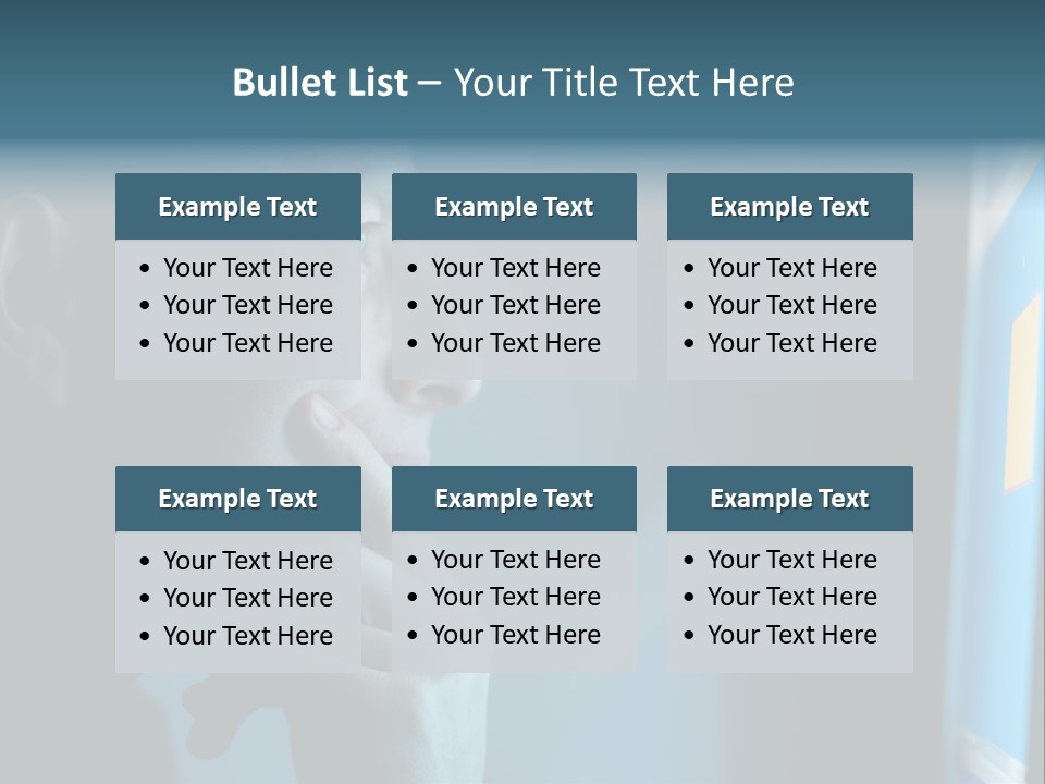 Man Working At Night PowerPoint Template