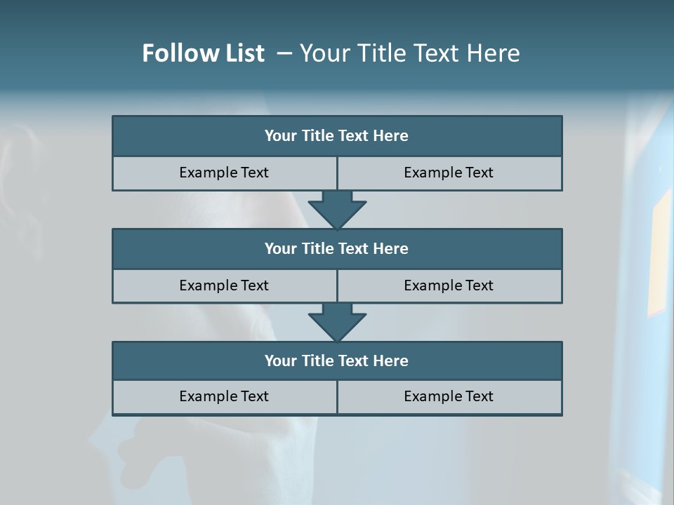 Man Working At Night PowerPoint Template