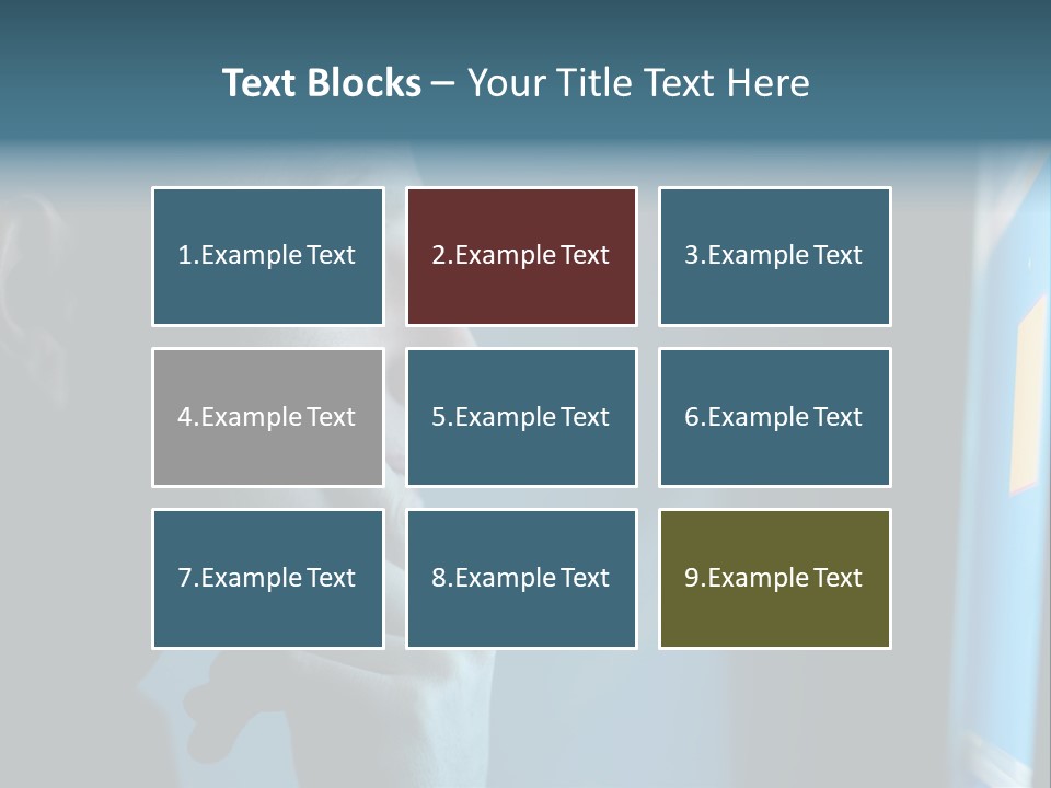 Man Working At Night PowerPoint Template