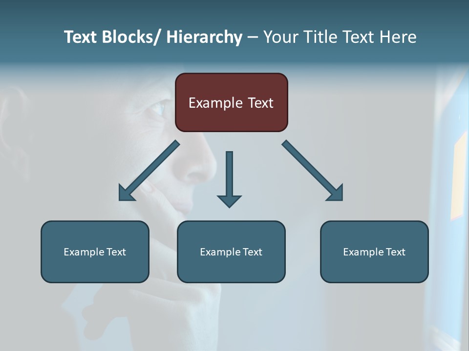 Man Working At Night PowerPoint Template
