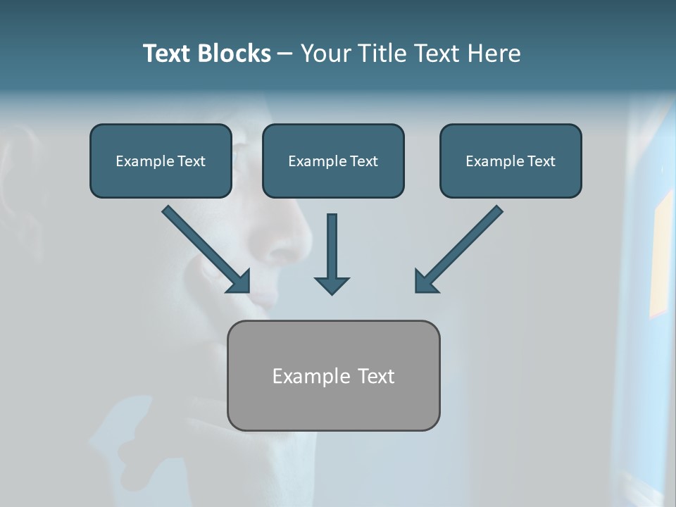Man Working At Night PowerPoint Template