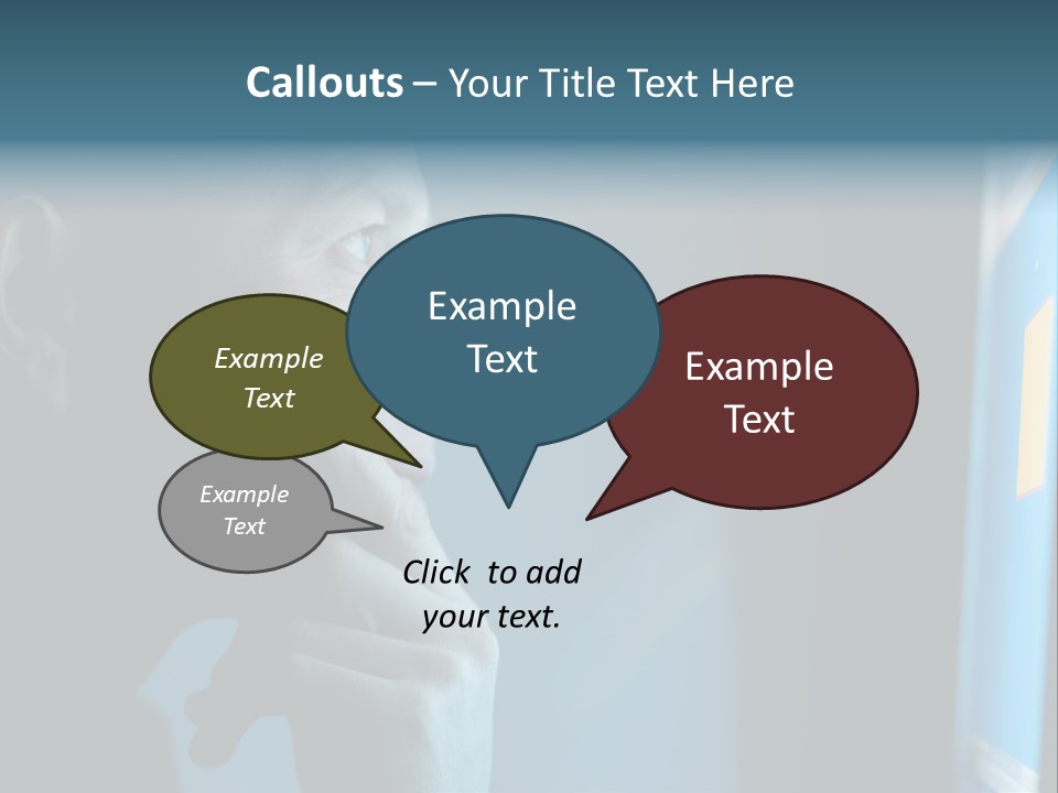 Man Working At Night PowerPoint Template