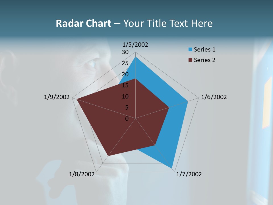 Man Working At Night PowerPoint Template