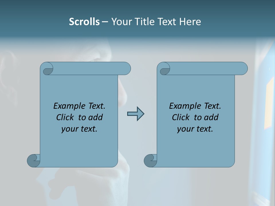 Man Working At Night PowerPoint Template
