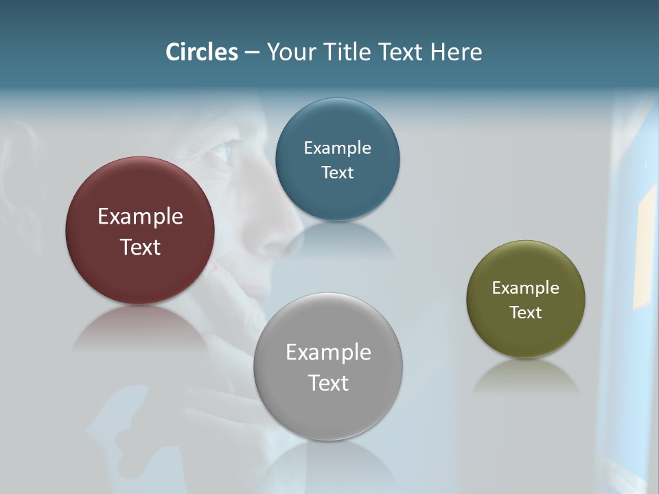 Man Working At Night PowerPoint Template