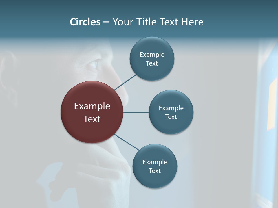 Man Working At Night PowerPoint Template