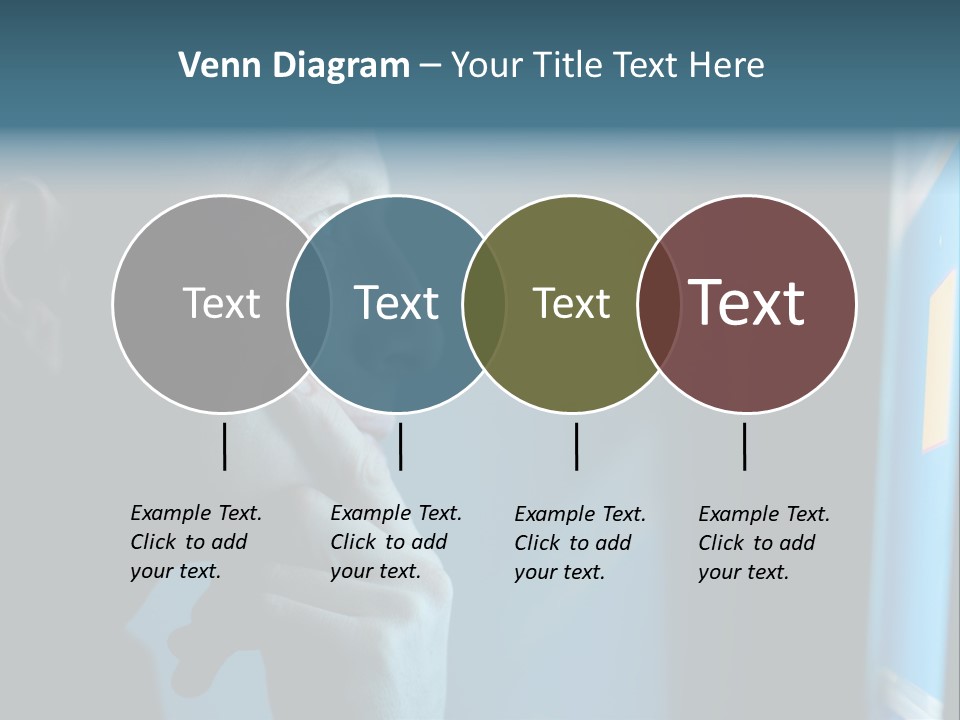 Man Working At Night PowerPoint Template