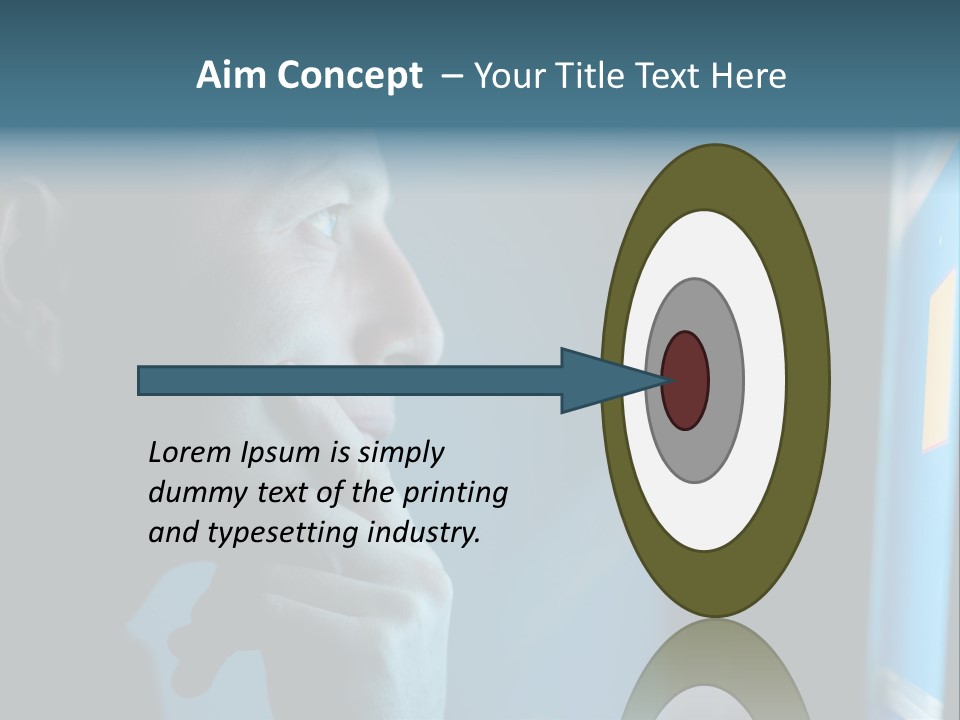 Man Working At Night PowerPoint Template