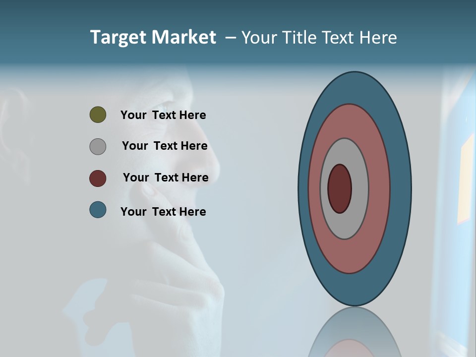 Man Working At Night PowerPoint Template