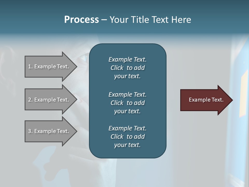 Man Working At Night PowerPoint Template