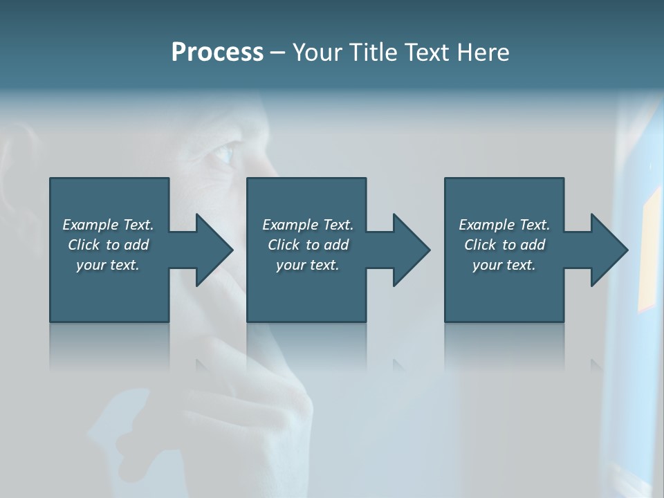 Man Working At Night PowerPoint Template